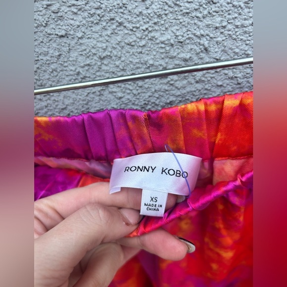 Ronny Kobo Valentina Top + Dora Pant in Tie Dye Pink New With Tags! - Picture 3 of 10